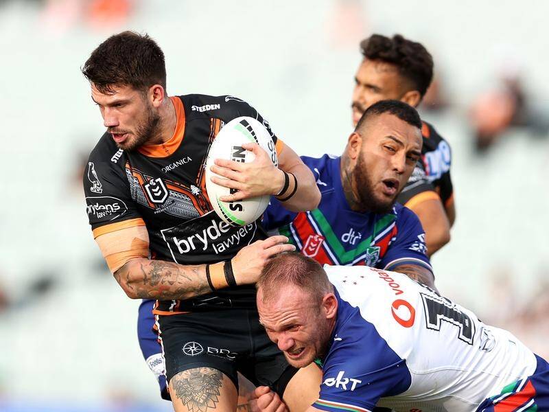 English centre Oliver Gildart is leaving Wests Tigers to join new NRL team the Dolphins. (Brendon Thorne/AAP PHOTOS)