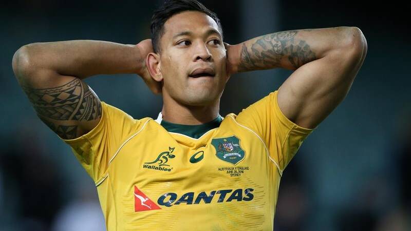 Israel Folau's hopes of playing at another World Cup are all but over.