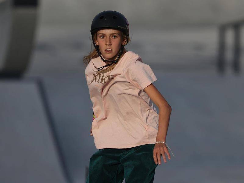 Australian 12-year-old Chloe Covell has won silver at the world skateboarding championships. (PR HANDOUT IMAGE PHOTO)