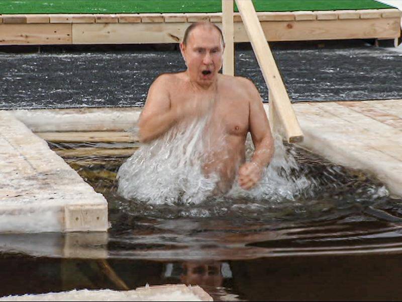 Putin marks Orthodox Epiphany with icy dip | The Canberra Times | Canberra, ACT