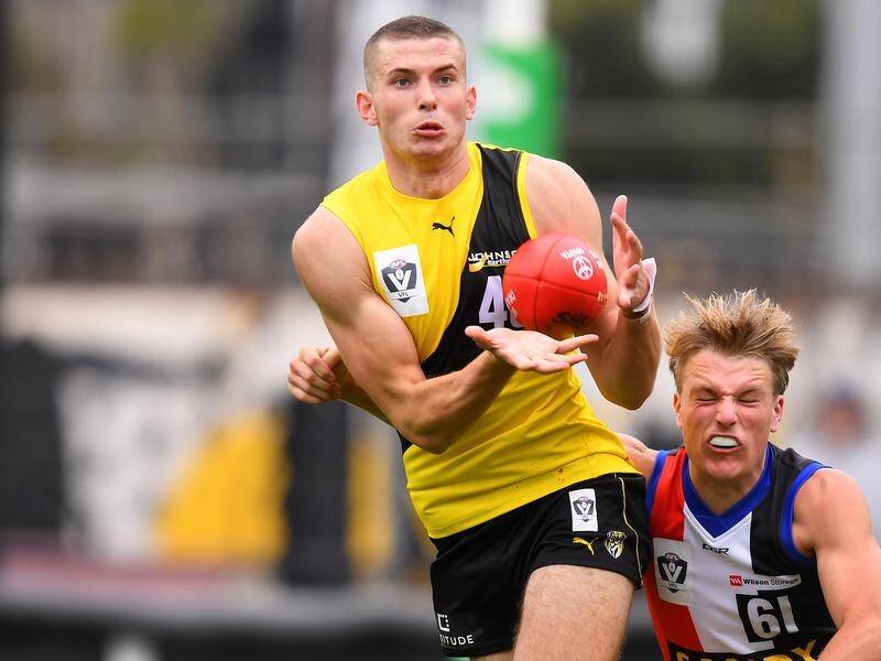 VFL standout Callum Coleman-Jones (left) will get his chance to shine for Richmond in the AFL.