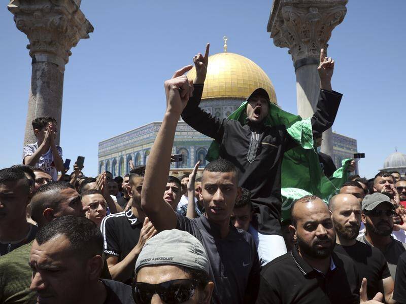 Clashes erupted between Palestinian protesters and Israeli police at Jerusalem's Al-Aqsa Mosque.
