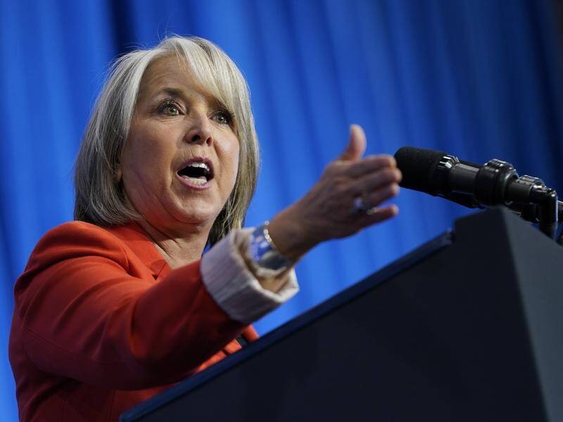 New Mexico Governor Michelle Lujan Grisham opposes the Hobbs city's ordinance banning abortion. (AP PHOTO)