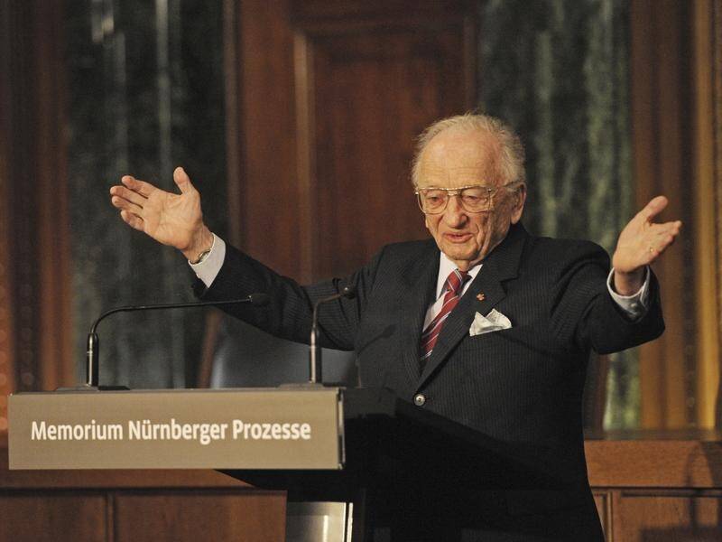 Benjamin Ferencz, the chief prosecutor of the Nuremberg war crimes trials, has died. (AP PHOTO)