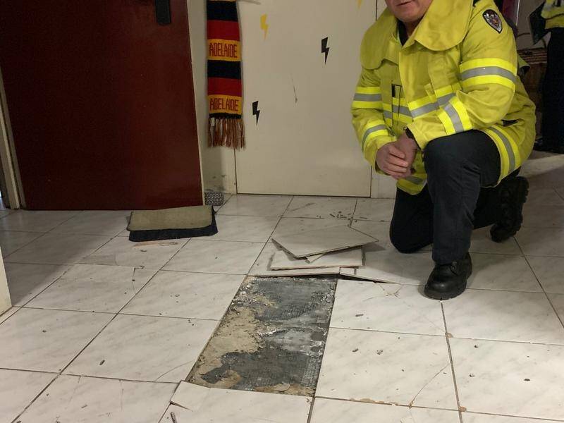 Fire and Rescue NSW was called to an Ashfield building after reports the brickwork was cracking.