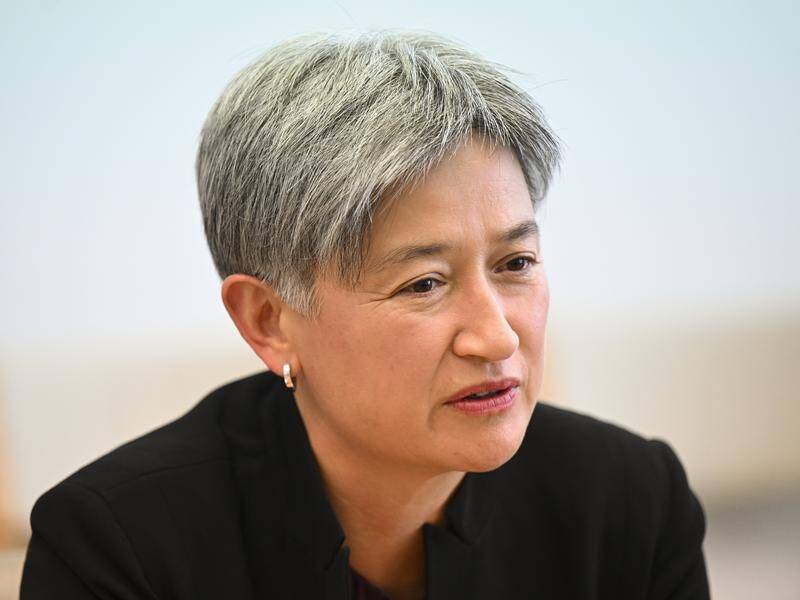 Foreign Minister Penny Wong has condemned the "heavy-handed repression" of protests in Iran. (Lukas Coch/AAP PHOTOS)