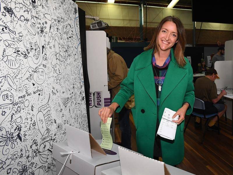 Steph Hodgins-May will become a Greens senator next year and is "ready to fight for fairness". (James Ross/AAP PHOTOS)