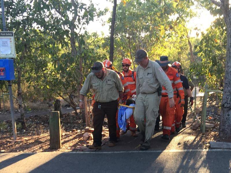 A teenager has been rescued after falling from a cliff in the NT's Litchfield National Park.