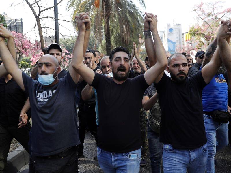 A protest against the judge investigating the 2020 Beirut port blast has turned violent.