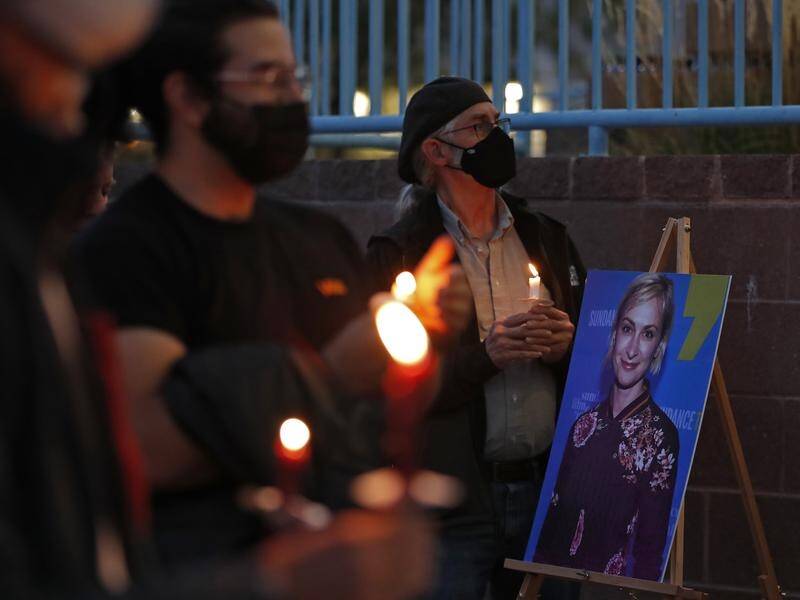 Candlelight vigils were held in honour of cinematographer Halyna Hutchins.