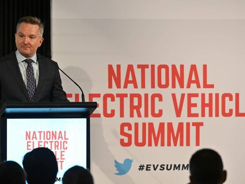 Energy Minister Chris Bowen said the strategy will aim to grow Australia's electric vehicle market. (Mick Tsikas/AAP PHOTOS)