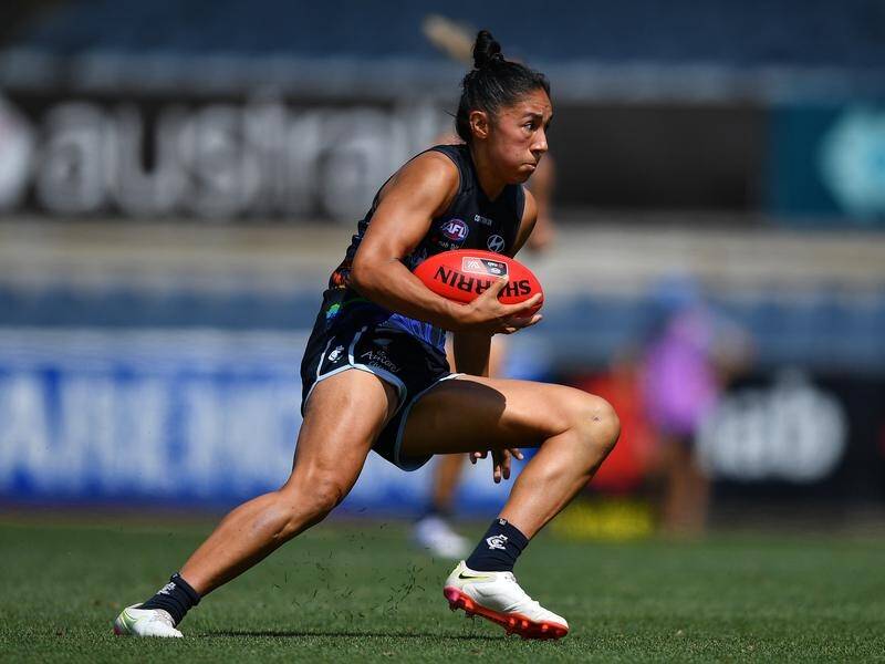 Darcy Vescio kicked two goals as Carlton thrashed hapless St Kilda by 46 points in the AFLW.