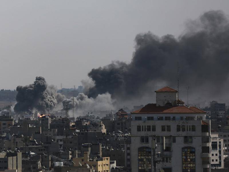 Israel's bombardment of Gaza over the past two weeks has been condemned by Arab leaders. (AP PHOTO)