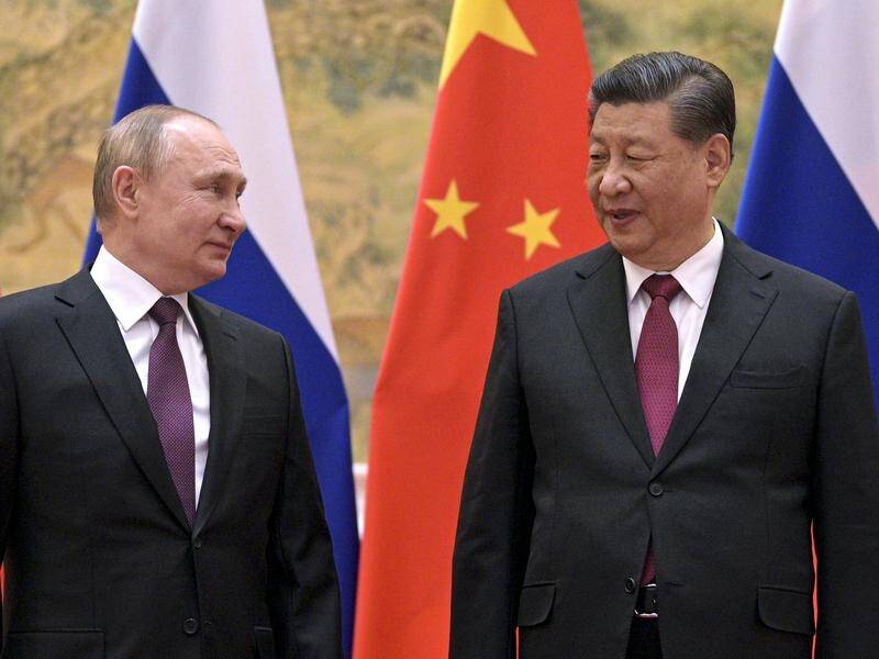 Vladimir Putin and China's leader Xi Jinping met at the start of the Olympic Games on February 4.