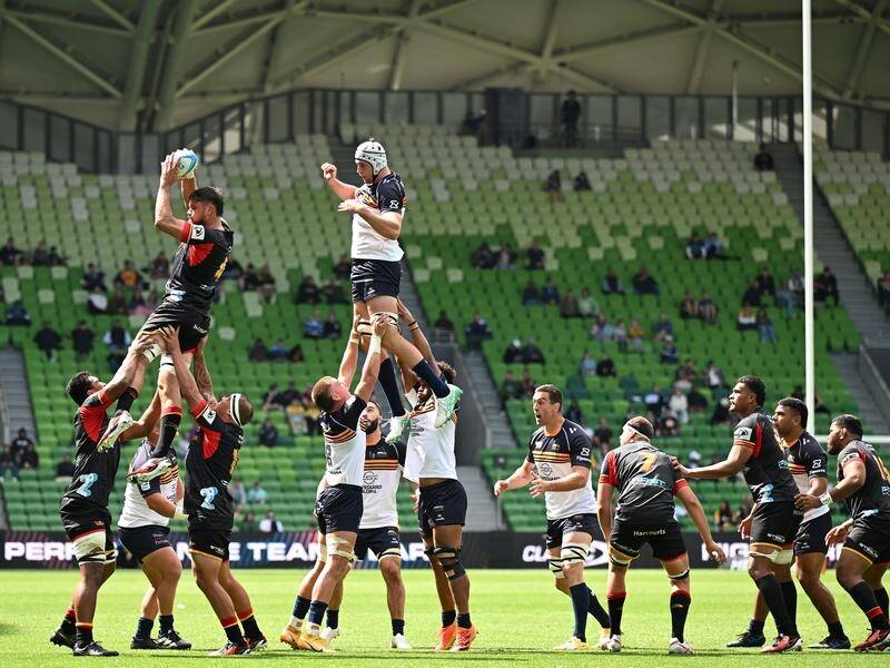 The Brumbies have been brought back to earth in a 46-12 Super Round drubbing from the Chiefs. (James Ross/AAP PHOTOS)
