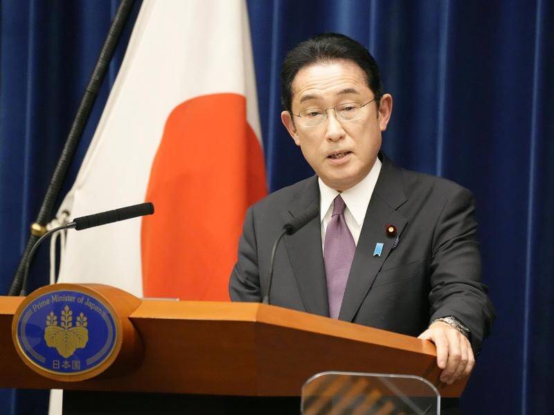 Japanese PM Fumio Kishida says the Quad thinks a free region is more important amid the Ukraine war.