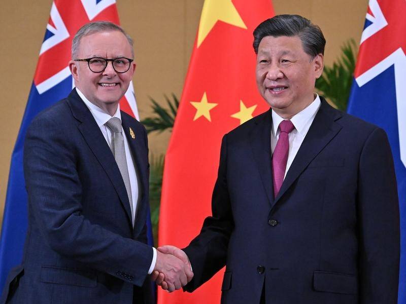 The PM says a meeting with Xi Jinping is likely this year with officials discussing arrangements. (Mick Tsikas/AAP PHOTOS)