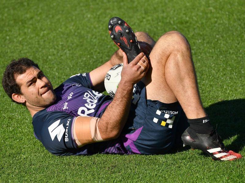 Dale Finucane (pic) and Cameron Munster are hoping to be fit for the Storm's final against Canberra.