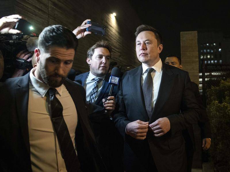 Elon Musk says his "pedo guy" tweet aimed a British cave diver was an "off-the-cuff" insult.