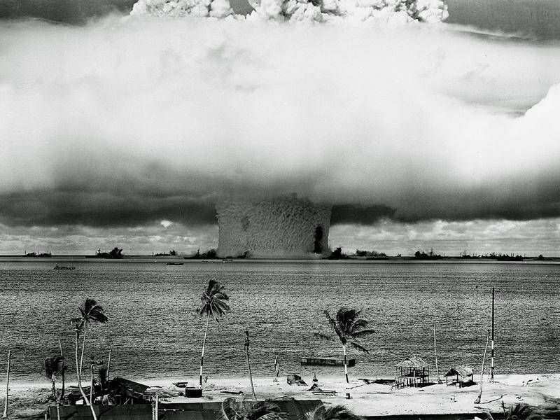 Pacific island nations want the UN Human Rights Council to address the legacy of nuclear testing. (AP PHOTO)