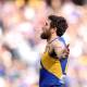 Josh Kennedy kicked eight goals in a farewell AFL game that ended in West Coast's loss to Adelaide. (Richard Wainwright/AAP PHOTOS)