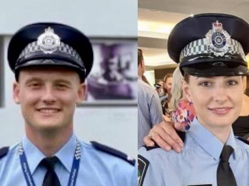 Constables Matthew Arnold and Rachel McCrow were shot dead at a remote property in Queensland. (PR HANDOUT IMAGE PHOTO)
