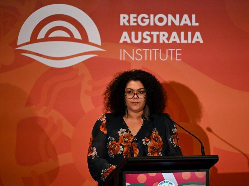 The Uluru Youth Dialogue, co-chaired by Bridget Cama, is asking young people to "ring a rello". (Lukas Coch/AAP PHOTOS)
