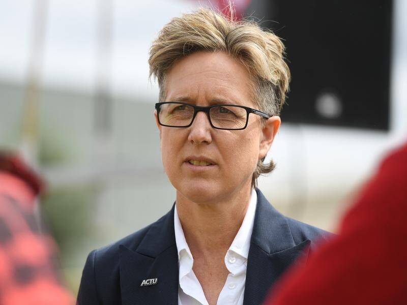 ACTU secretary Sally McManus says employees should be able to work from home when possible. (Erik Anderson/AAP PHOTOS)
