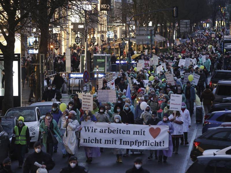 German protests against COVID-19 vaccine mandates and other measures have largely been peaceful.
