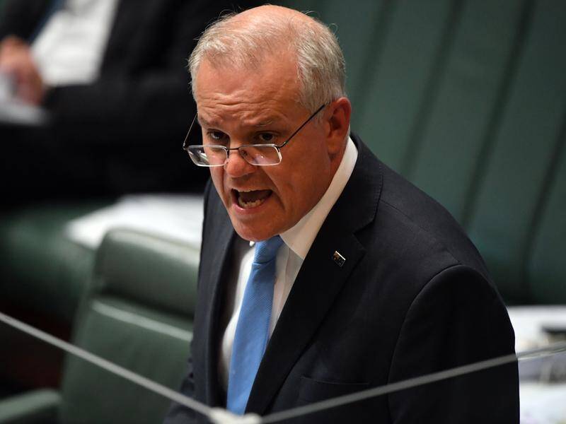 Scott Morrison says Russia's claim its troops in Ukraine are peacekeepers is "nonsense".