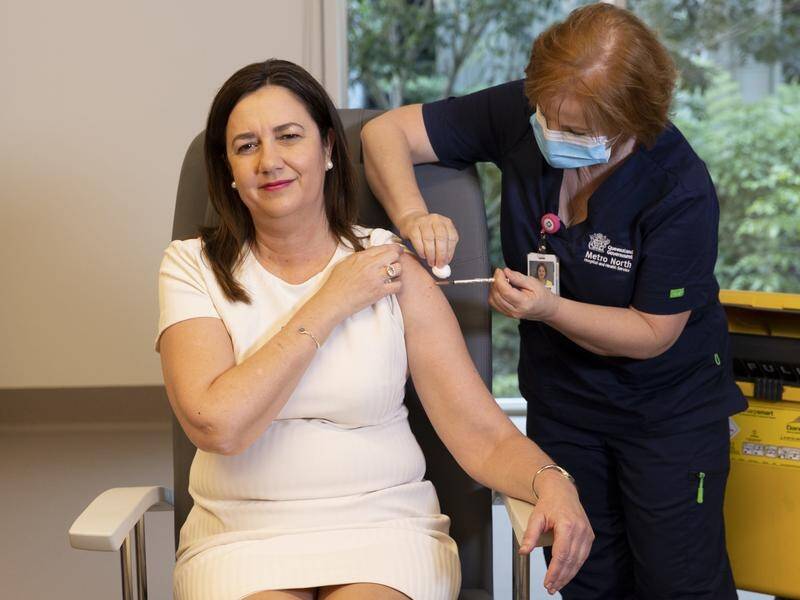 Queensland Premier Annastacia Palaszczuk finally received her COVID-19 vaccine on Monday.