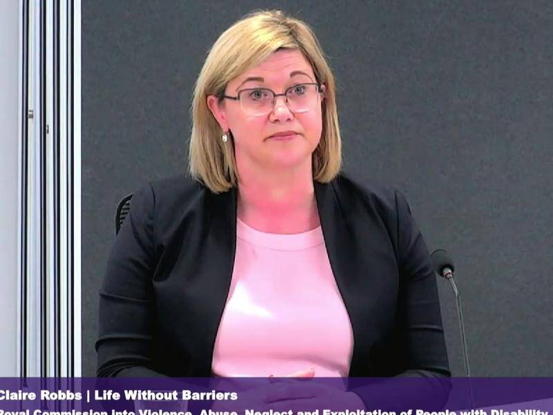 Life Without Barriers CEO Claire Robbs has given evidence at the disability royal commission.