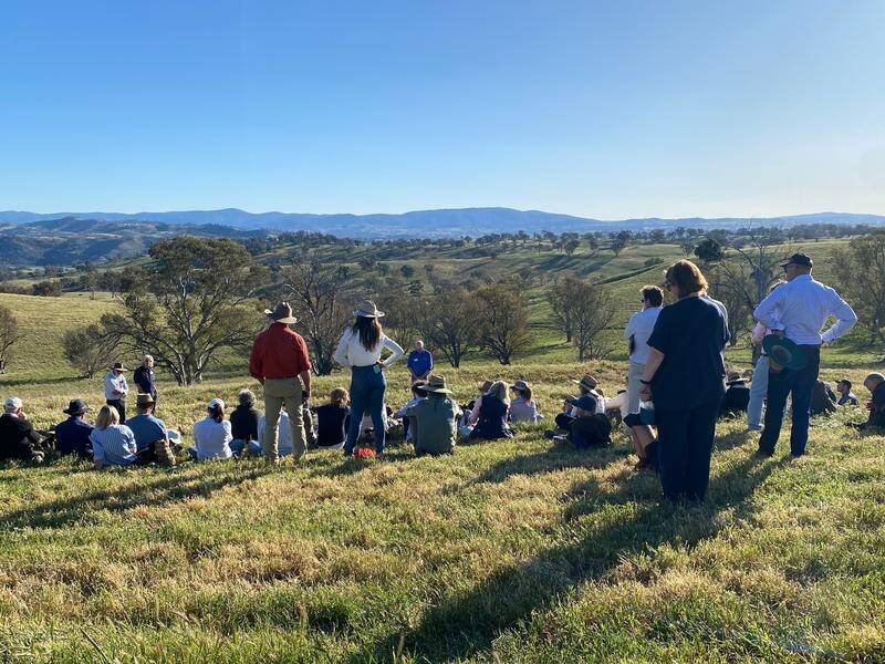 Dozens of farmers gathered for the two-day Soil Stewardship Summit near Yass. (Liv Casben/AAP PHOTOS)
