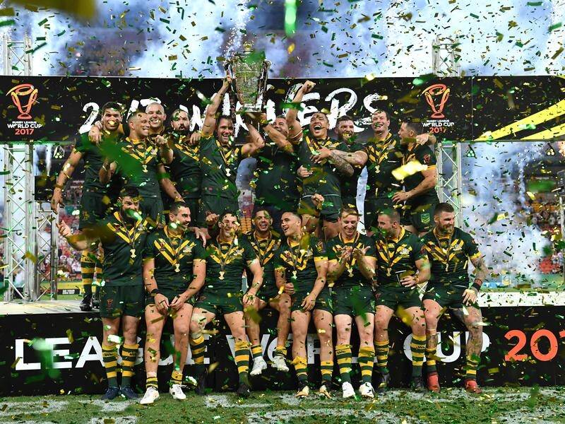 Australia will defend their Rugby League World Cup title in England from October.