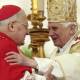 Controversial Vatican power broker Cardinal Angelo Sodano (left) has died at the age of 94.