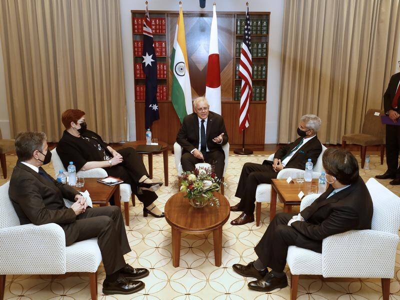 Australia has hosted Quad talks with the foreign ministers of the US, India and Japan.