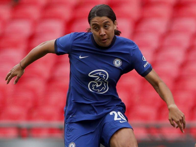 Sam Kerr has helped Chelsea to a home win over Atletico Madrid in the Women's Champions League.