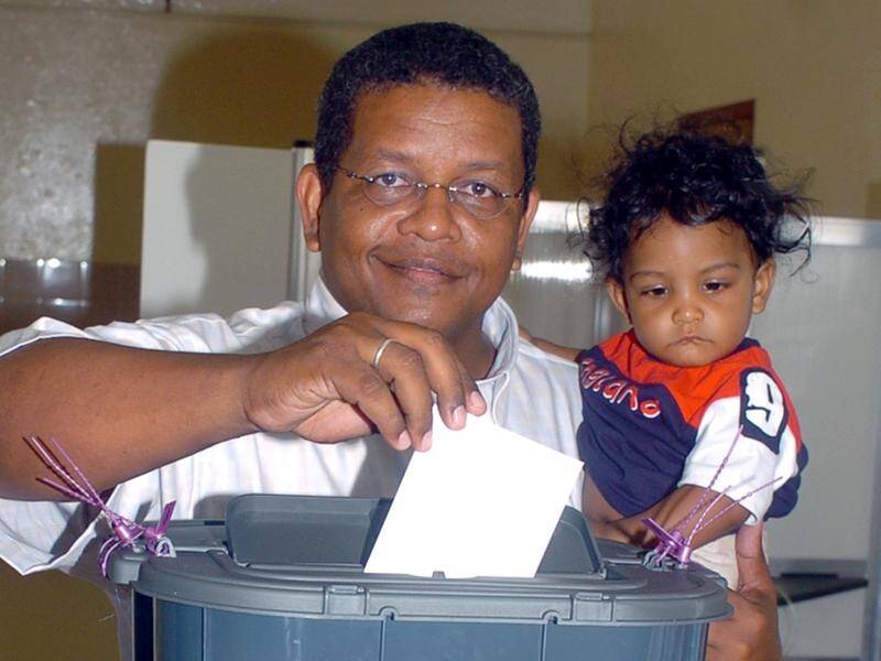Wavel Ramkalawan won 54.9 per cent of the vote in the Seychelles' presidential election.