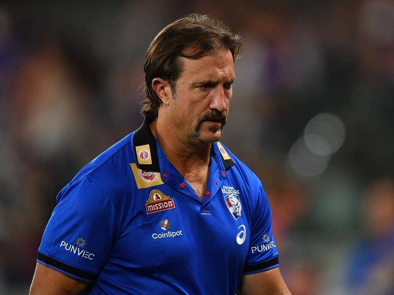 Western Bulldogs coach Luke Beveridge has apologised for a post-game AFL press conference rant.