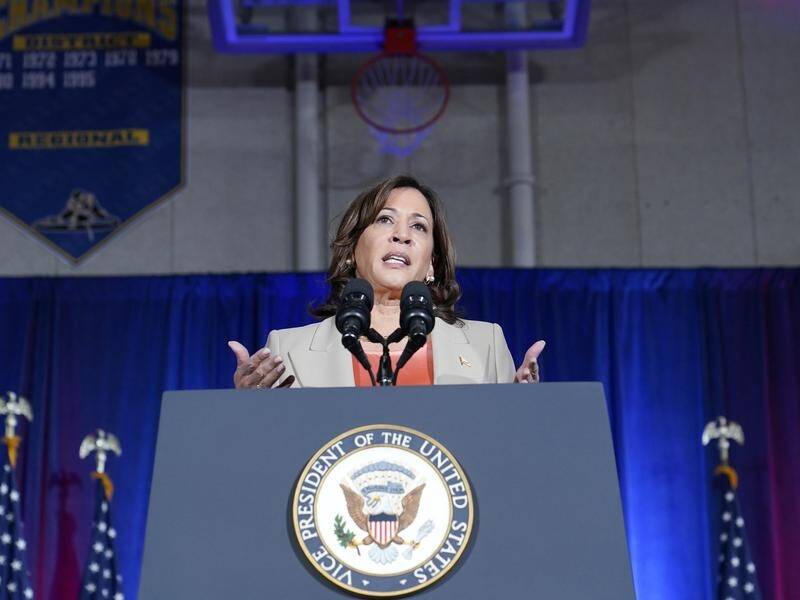Vice President Kamala Harris has spoken out against a planned overhaul of the Israel's judiciary. (AP PHOTO)