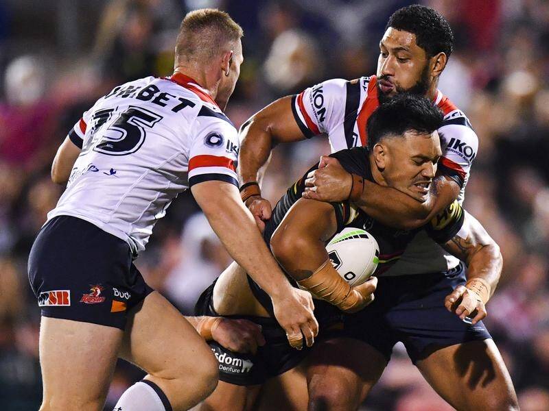 Penrith's Zane Tetevano relished playing against the Roosters in last week's NRL preliminary final.