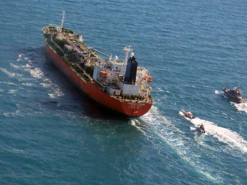 Iran is holding a South Korean flagged tanker amid a dispute over funds held up by US sanctions.