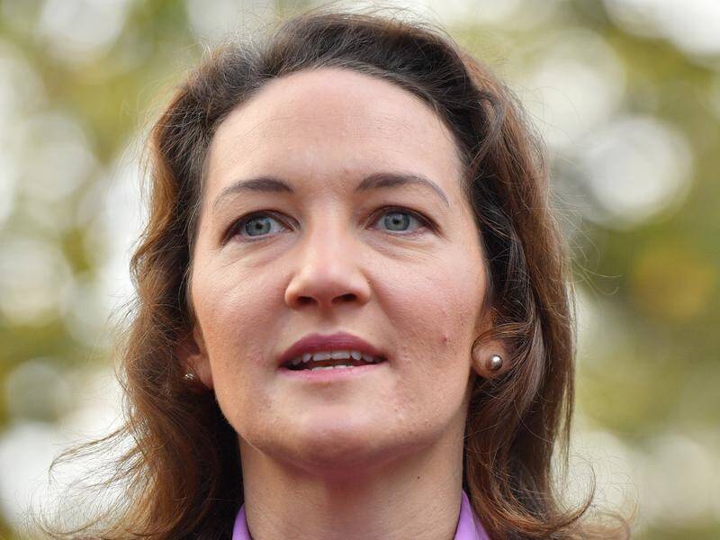 Georgina Downer was pictured on social media handing out the prop cheque emblazoned with her image.