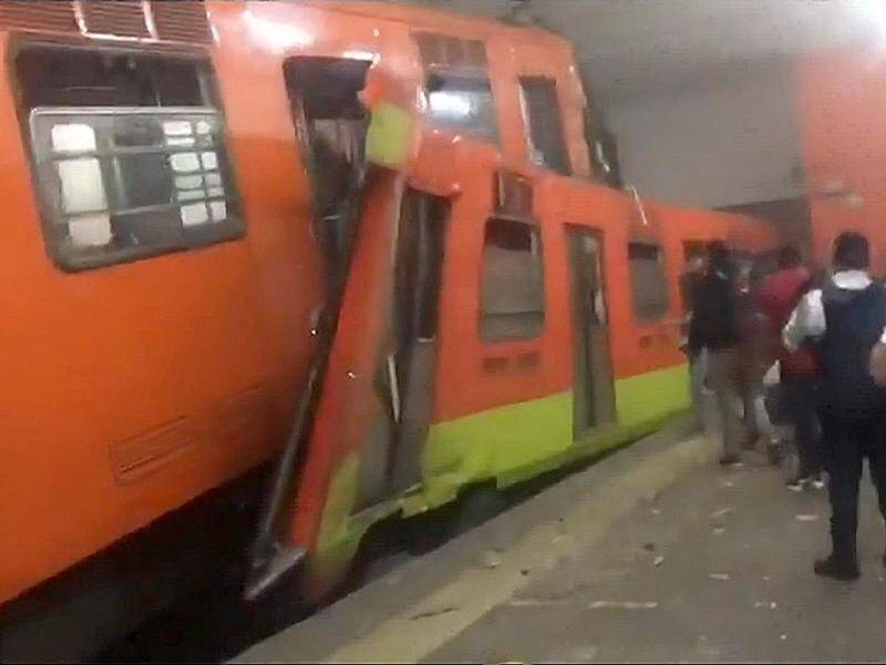 A train in Mexico has reversed into a stationary train, killing one person and injuring 41 others.