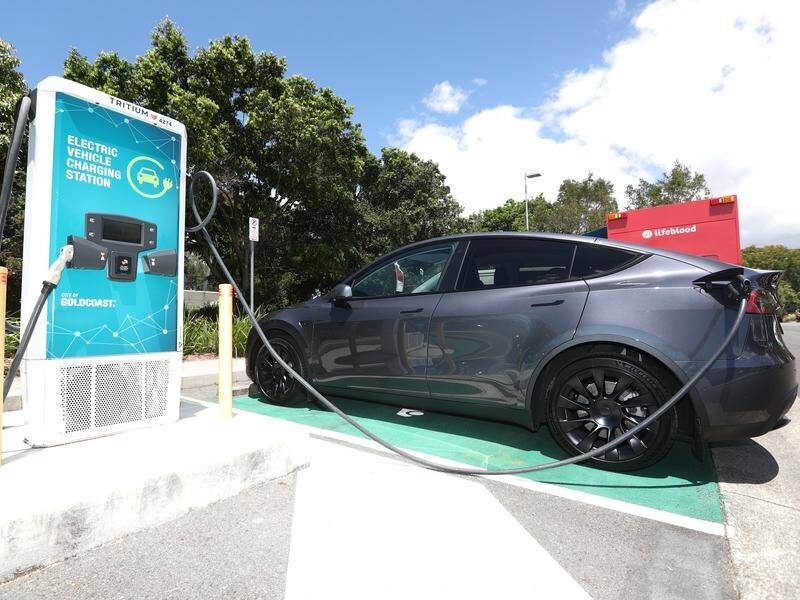 Electric car proponents are encouraging Australians to have their say on a fuel-efficiency standard. (Jason O'BRIEN/AAP PHOTOS)