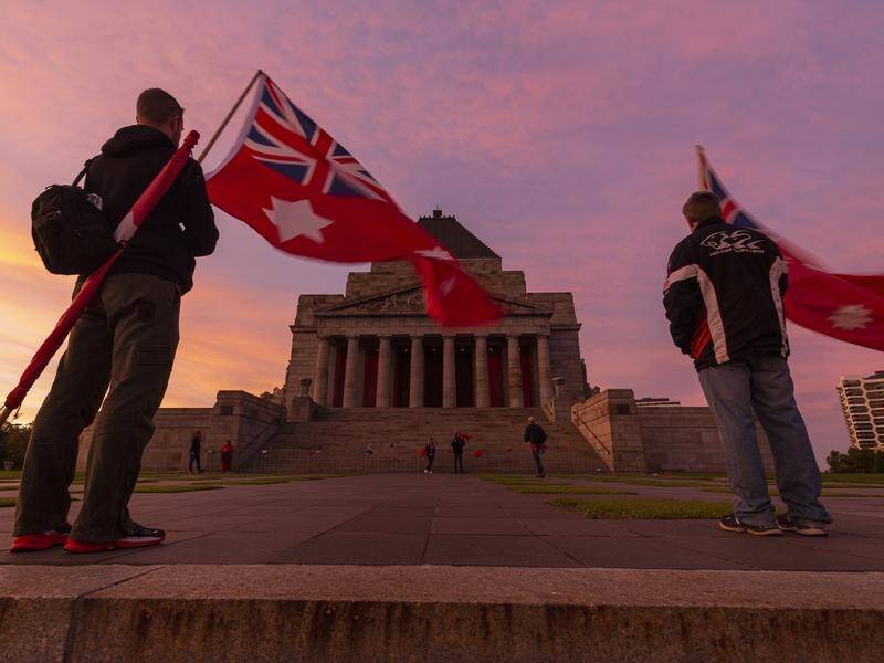 Only 1400 can attend the Anzac Day dawn service at the Shrine of Remembrance in Melbourne.