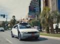 Hyundai took its self-driving taxi to Las Vegas and claims the car passed a driving test. (HANDOUT/HYUNDAI)