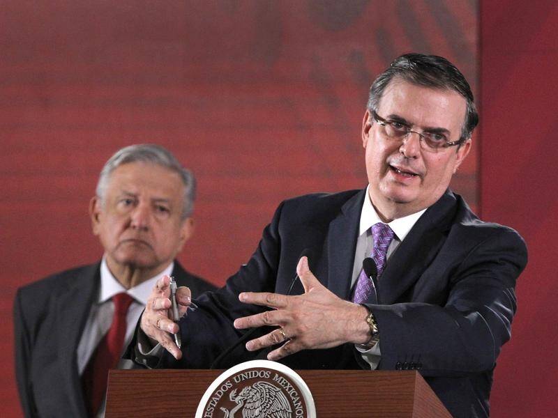 Mexico Foreign Affairs Secretary Marcelo Ebrard (R) has outlined a major new immigration operations.