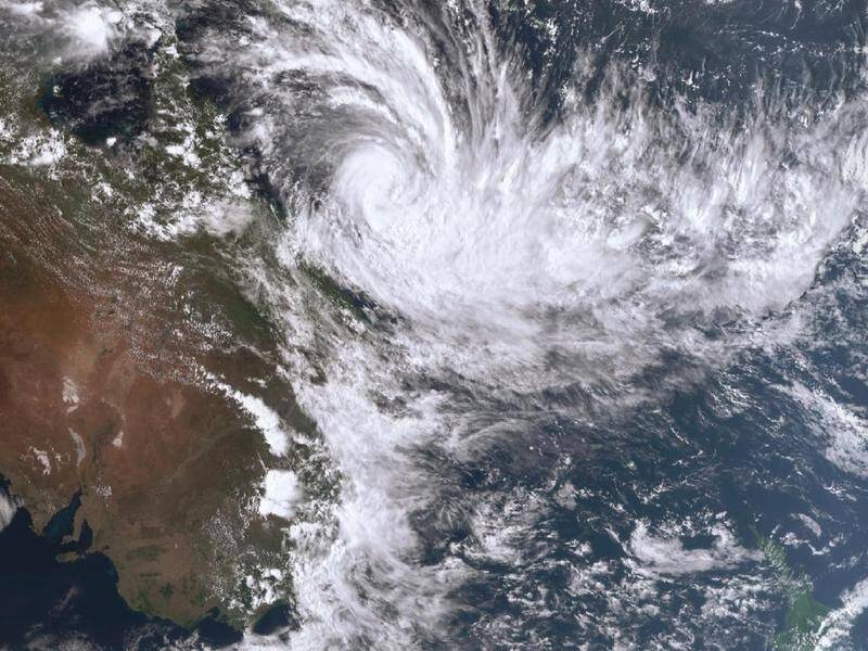 Cyclone Gabrielle was about 1300 kilometres northwest of Norfolk Island on Friday morning. (PR HANDOUT IMAGE PHOTO)