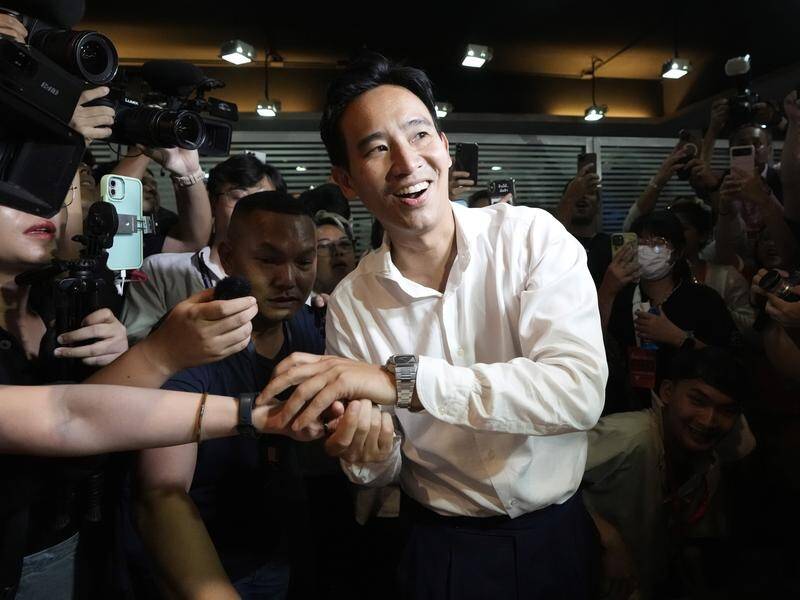 Move Forward Party leader Pita Limjaroenrat aims to become Thailand's next prime minister. (AP PHOTO)